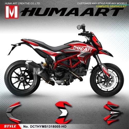 HUMAART Custom Stickers Kit for for DUCATI Hypermotard Hyperstrada 821 939 2013 2014 2015 2016 2017 2018