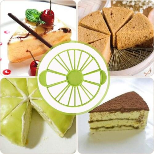 New Arrive 10/12 Slices Cake Equal Portion Cutter Round Bread Cake Mousse Divider Slice Marker Baking Birthday Party Tool