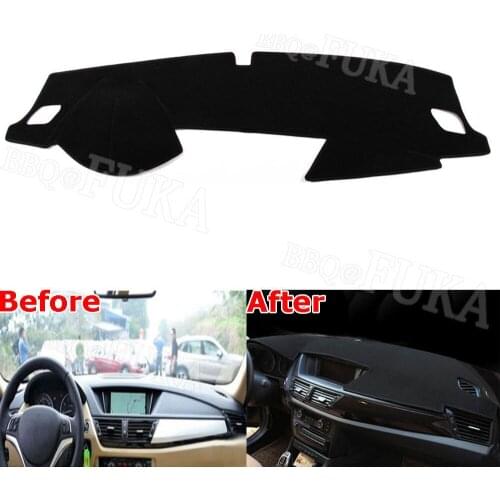 BBQ@FUKA New Polyester Styling For BMW X1 2011-2014 Car Dashboard Pad Cover Sun Shade Dashmat Dash Mat Safe Drive