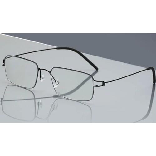 High-grade pure titanium screw - free ultra - light flexible men and women anti blue-ray reading glasses