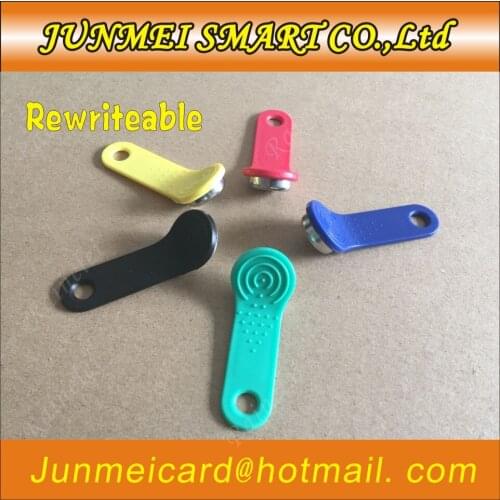 300pcs/lot Rewritable RFID Tag RW1990 can Change Code Can Copy Card Touch Memory Key Compatible DS1990 yellow color