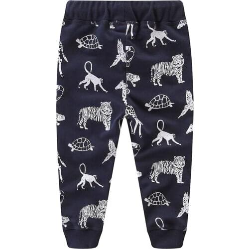 Baby Boy Sweatpants Cotton Printed Tiger Trousers Full Length Kids Boys Pant Autumn Children Clothes Sweatpant