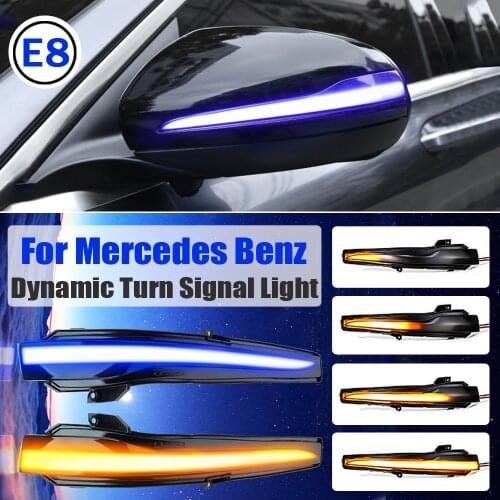 LED Dynamic Blinker Indicator Sequential Mirror For Mercedes Benz C E S GLC W205 X253 W213 W222 V Class W447