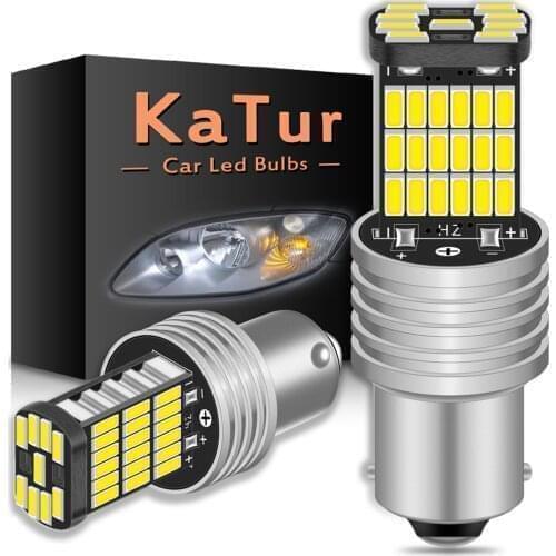 2pcs P21W LED Canbus 1156 Turn Brake Light Tail Lamp P21W Bulb 2835 SMD for Volkswagen VW Golf 4 5 6 7 Passat B6 B5 T5 Polo 12V