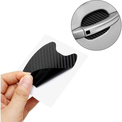 Universal Carbon Fiber Scratches Resistant Cover Car Body Door Sticker Handle Protection Film Exterior Styling Car Accessories