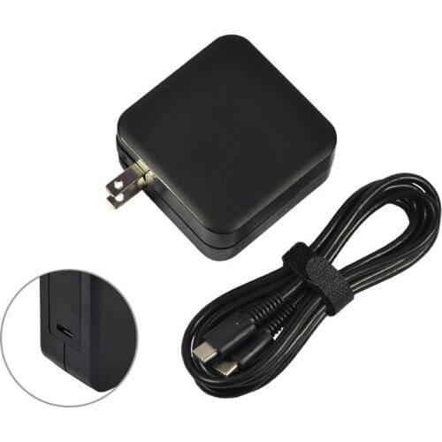 20V 3.25A 65W USB C Type C Universal Laptop Power Adapter Charger for Lenovo Yoga 5 Pro X1 T470p Asus B9440UA UX390 US/UK/EU/AU