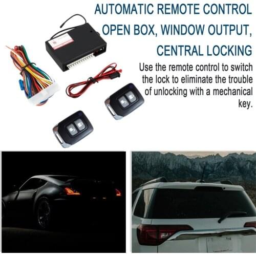 Universal 12V Automobile Car Remote Central Kit Lock UnlocK Keyless Entry System Power Central Locking with Remote Control Box