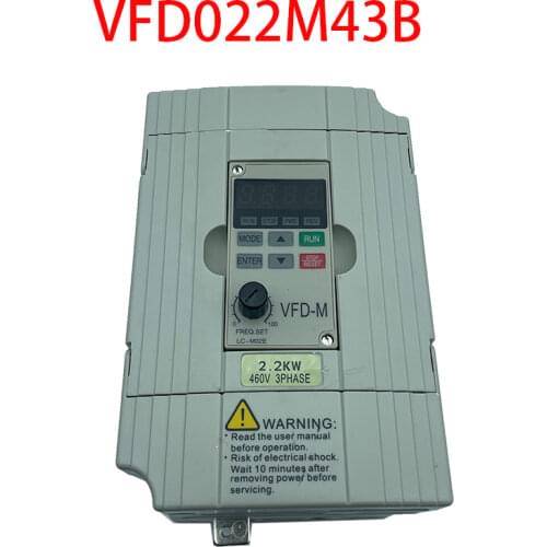 Input 3ph 380V Output 3ph Inverter Inverter VFD022M43B 0~480V 5A 0.1~400Hz 2.2kW 3HP New