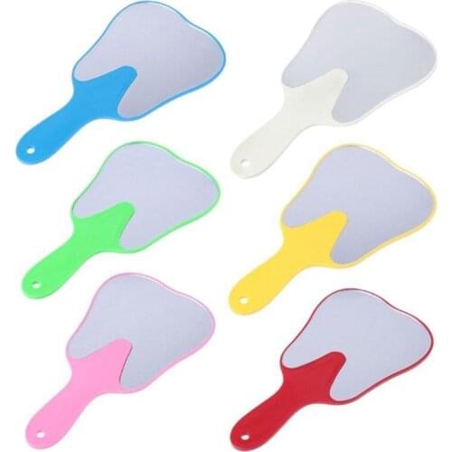 1Pc Multi-Color Cute Style Mouth Dental Handle Mirror Shape Mirror Care Inspection Teeth Choose Tooth Examination Mirr V9I1