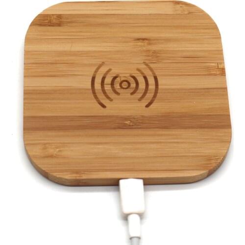 2020 New trending Bamboo wireless charger Eco friendly and quickly charger at home or office