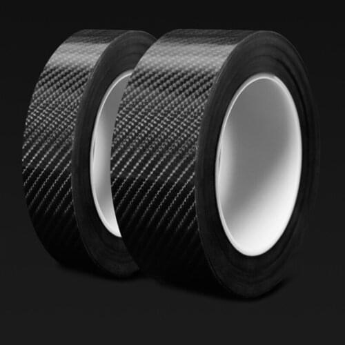 3M Car Trunk Door Sill Plate Rear Bumper Carbon Fiber DIY Guard Protector Rubber Pad Durable Protective Self-adhesive Protector