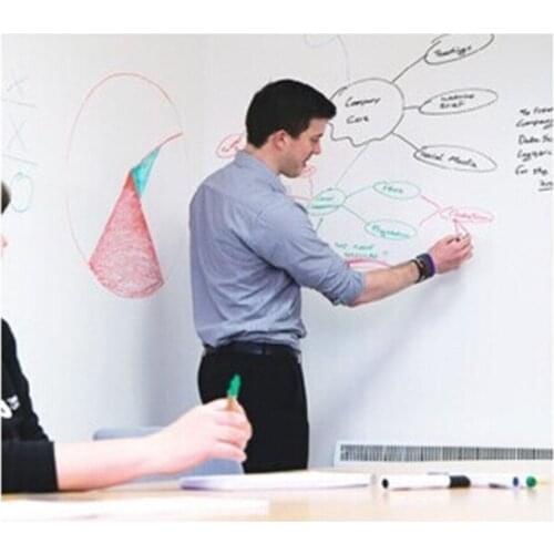 60*200cm Rewritable PVC Whiteboard Paste Wall Sticker Living Room Study Room Wall Decor Office Window Glasses Sticker