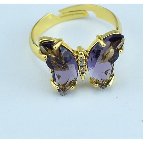 Auzze king Rings With Crystals