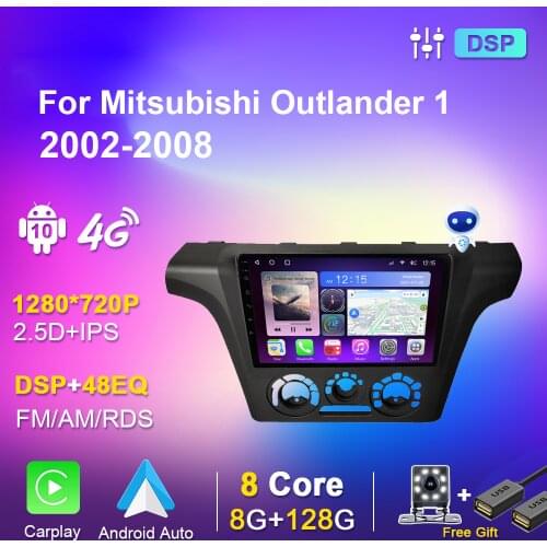For Mitsubishi Outlander 1 2002-2008 2din Car Radio Radios Stereo Multimedia DVD Player Autoradio Carplay Android Audio for Cars