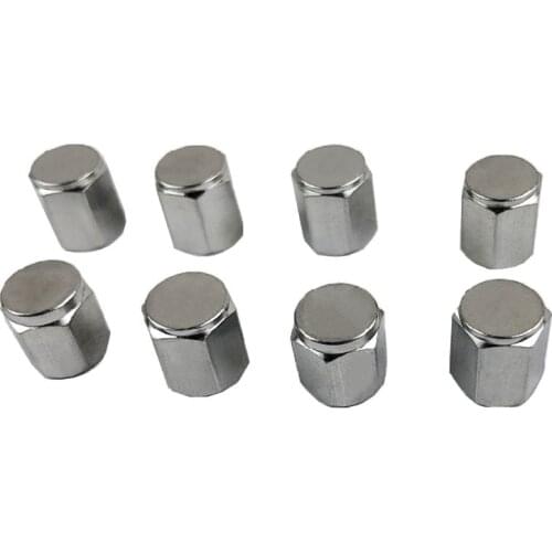 Car Bicycle Tire Aluminum Alloy Valve Cap Dust Cover Dust Cap Motorcycle Silver Valve Cover Copper Hexagonal Cap