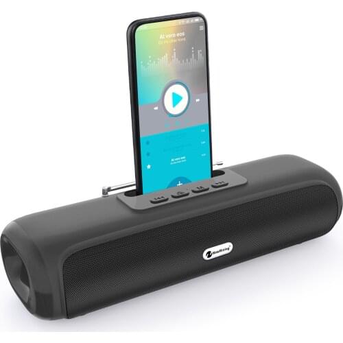 Wireless bluetooth speakers outdoor waterproof portable soundbar with mobile phone bracket subwoofer car TF FM radio caixade som