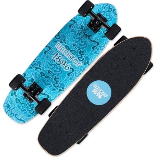 27" Childrens Skateboard Mini Cruiser, 7-Tier Maple Deck, ABEC-9 Bearing, Suitable for Girls Boys Beginners and Skateboarders