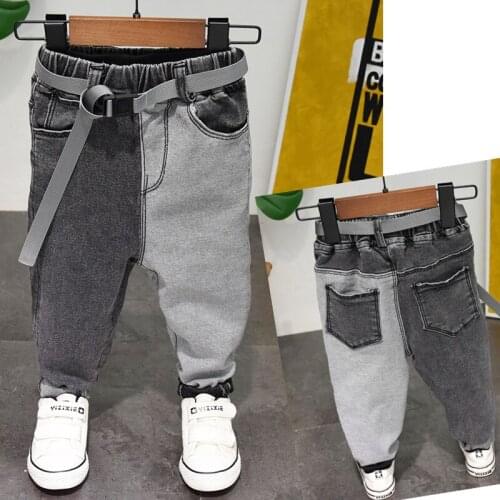 Spring Autumn Baby Boys Jeans Pants Kids Clothes Cotton Casual Children Trousers Teenager Denim Boys Clothes 2-7Year