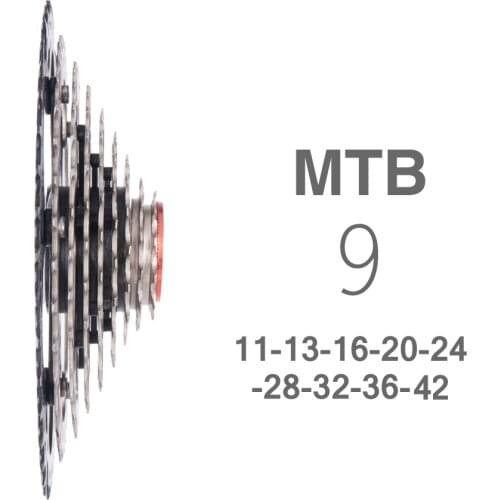 9 Speed 11- 42T Freewheel 9S 27S MTB Mountain Bike Bicycle Parts Cassette WIDE RATIO Compatible for Shimano M430 M4000