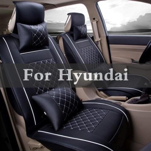 Nice Leather Auto Seat Covers Accessories Auto Sticker Car Styling For Hyundai Santa Fe Solaris Sonata Terracan Tiburon Tucson