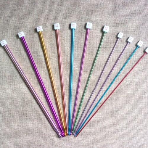 Colorful Crochet Hooks Knitting Needles with Bead AFGHAN DIY Craft Weave Knit Aluminum Knit Needle Loom Tool 2-8mm