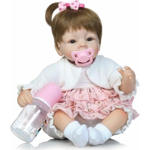 40cm Reborn Doll Baby Reborn Realistic Baby Juguetes Brinquedos Babies Toy Pink Girl Birthday Christmas Gifts Kids Playmates
