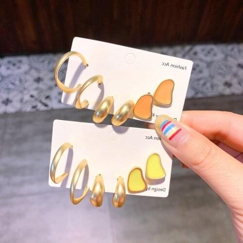 Tassel Acrylic Earrings For Women Bohemian Earrings Set Big Geometric Drop Earring Brincos Female DIY Fashion Jewelry