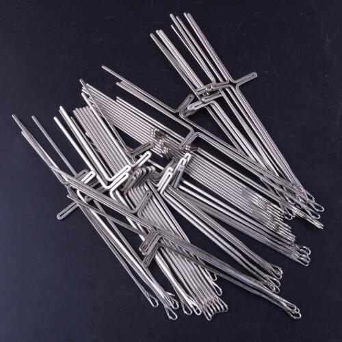 50pcs Knitting Machine Needles Fit For Silver Reed Studio Singer Empisal Knitmaster Ribbing Attachment SRP50 SRP60N SRP60 Parts