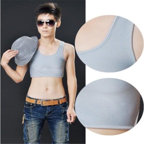 New 2017 Hot Breathable Buckle Short Chest Breast Binder Trans Lesbian Tomboy 3Colors