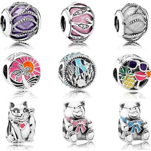 NEW 100% 925 Sterling Silver The New The same Paragraph Charms Bead Fits Original Bracelets DIY bracelet factory Wholesale