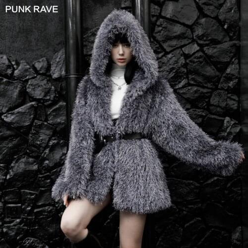 Женские длинные толстовки PUNK RAVE China At AliExpress