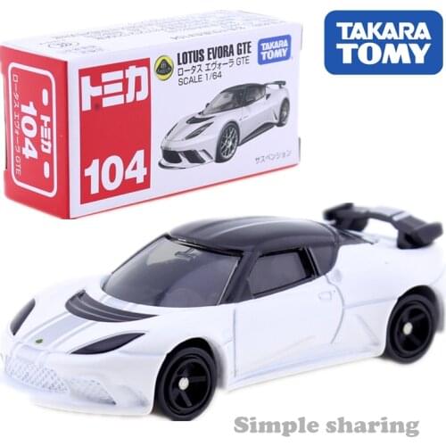 Takara Tomy Tomica No.104 LOTUS EVORA GTE Sport Car 1:64 DieCast Hot Model Kit Pop Baby Toys Collectibles Funny Puppets