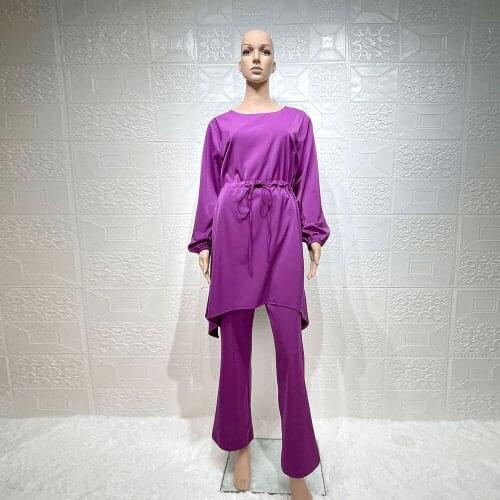 Turkey Islam Arabic 2 Pcs Muslim Sets Robe Longue Abaya Dubai Ensemble Femme Musulmane Abayas For Women Caftan Marocain Kaftan