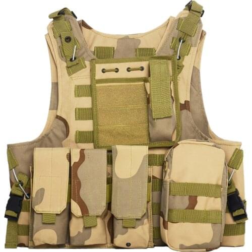 Security Oxford Airsoft Waregame Paintball Equipment Outdoor Tactical Waistcoat Combat Molle Military Multi Pockets Hunting Vest