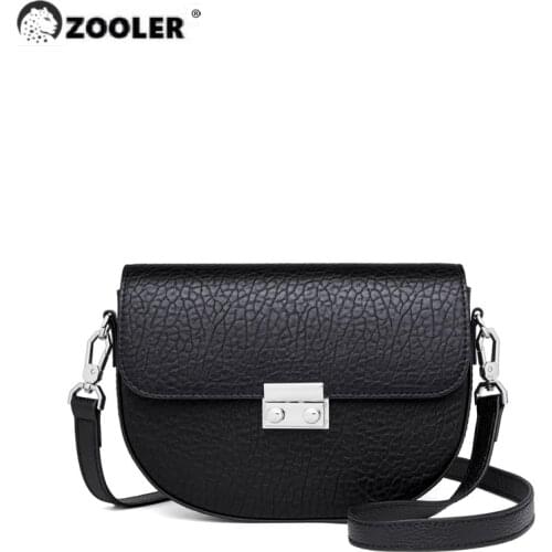 ZOOLER Exclusively Genuine Leather Womens Shoulder Bags High Quality Woman Bags Summer Ladies Purses Round Girls Bags#QS320
