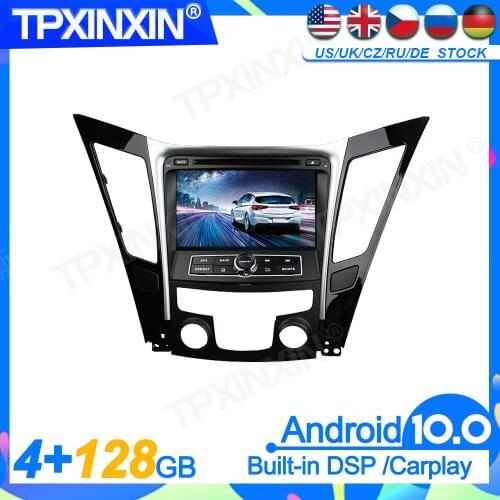 128GB Android10.0 For Hyundai Sonata 2011+ DSP Head Unit Multimedia Player Auto Radio Tape Recorder Headunit GPS Navigation