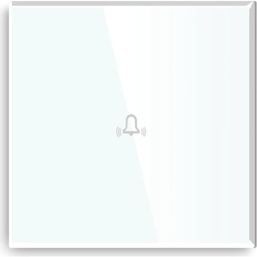 BSEED Touch Sensor Doorbell Switch Crystal Glass Switch Panel Wall Dingdong Switch Power Home Backlight