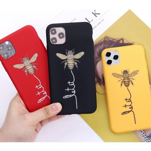 Let It BEE Be Kind Phone Cover For iPhone 12 mini 11 Pro Max X XS XR Max 7 8 7Plus 8Plus 6S SE Soft Silicone Case