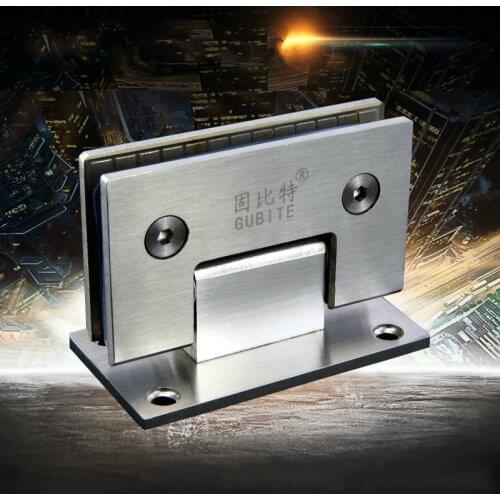 90 Degree Hinge Open 304 Stainless Steel Wall Mount Glass Shower Door Hinges For Home Bathroom Furniture Hardware