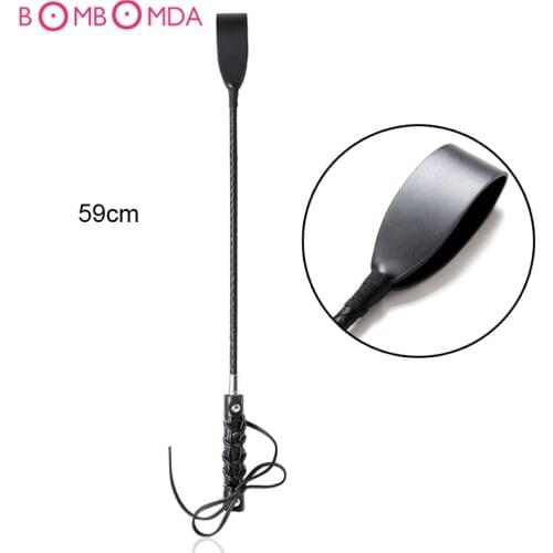 Sex Leather Whip Riding Crop,Spanking BDSM Bondage Paddle ,Slave Fetish Rod Whip Flogger, Fetish Sex Whips Toys for Couples