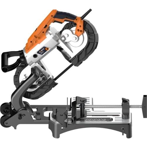 Portable multifunctional band saw handheld metal cutting band saw machine tool 45 degree profile small sawing machine