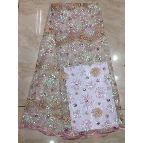 Nigerian lace fabric African lace fabric 2020 high quality lace tulle French net lace fabric for wedding D3861