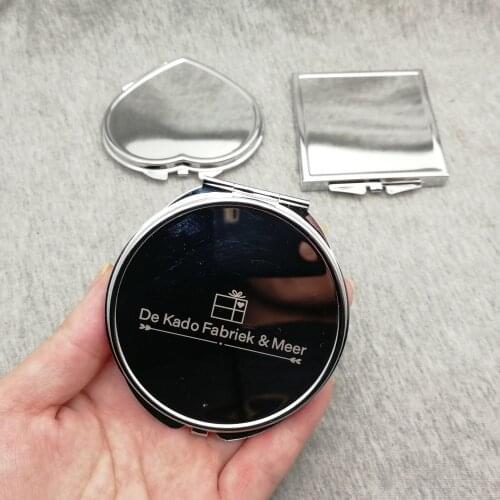 NEW Personalized Women Makeup Mirror custom free with any text/design on the mirror 1pc with free logo engraved +free ship