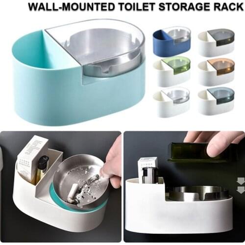 Practical Toilet Bathroom Wall Mounted Ashtrays Stainless Steel Ashtray Holder For Home Office D1
