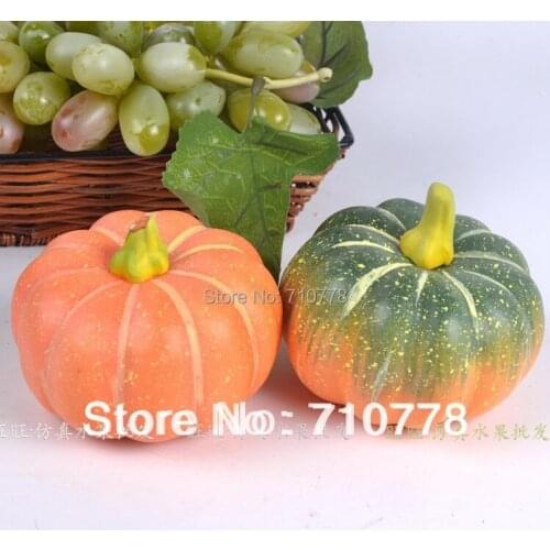 10pcs real touch pumpkins artificial vegetables fake fruit photography props small pumpkin fake food