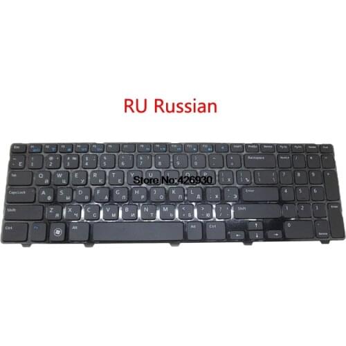 Laptop US BE RU UK SP Keyboard For DELL For Vostro 2521 For Inspiron 15R 5521 5537 3521 3531 3537 M531R 5535 For Latitude 3540