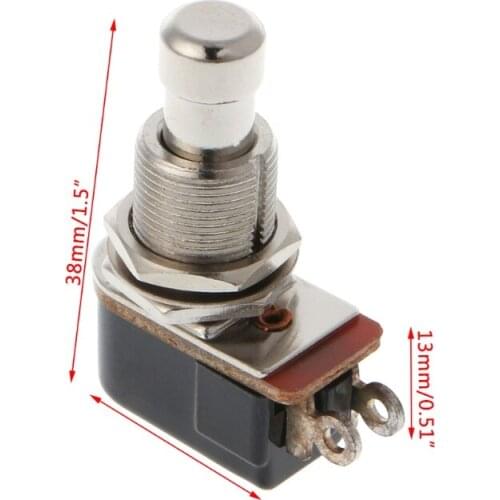 SPST Momentary Soft Touch Push Button Stomp Foot Pedal Electric Guitar Switch