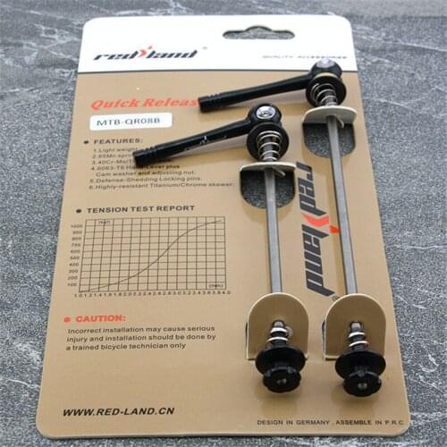 RedLand Mountain Bicycle Hub Accessories Hub Quick Release MTB Bike Quick Release Front 115 Rear 151mm Wheel Hub Skewers 1 pair