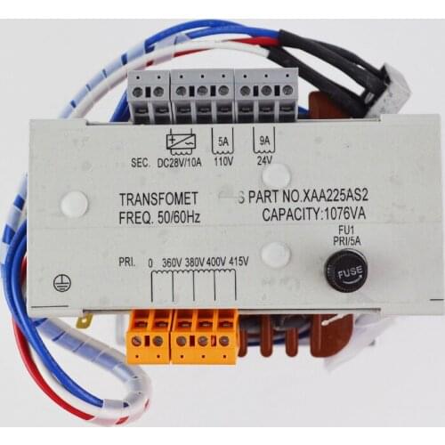 Escalator Transformer XAA225AS2 50/60Hz Capacity 1076VA