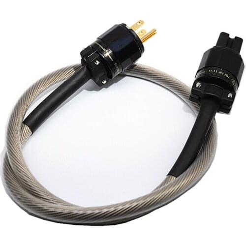 Yivosound HIFI Nordost Odin audiophile silver wire speaker power cable cord US IEC connecting line for audio amplifier CD